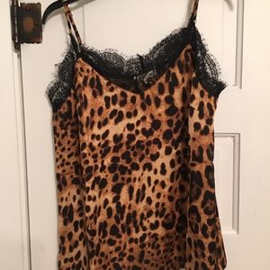 Sleek Lace Leopard Cami